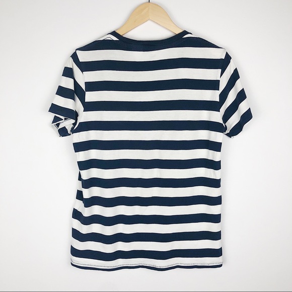 Levi’s navy and white striped front pocket shirt - Picture 3 of 5